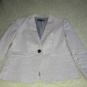 Seersucker Ann Taylor blazer